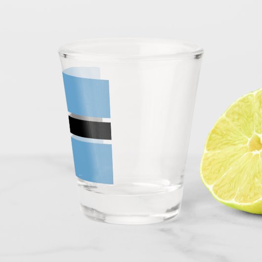 Botsuana-Flagge (Botsuana) Schnapsglas (Rechts)