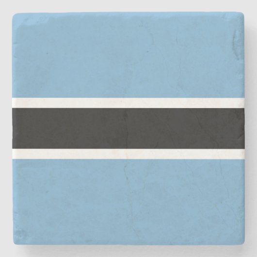 Botsuana-Flagge (Botsuana) Steinuntersetzer (Vorderseite)