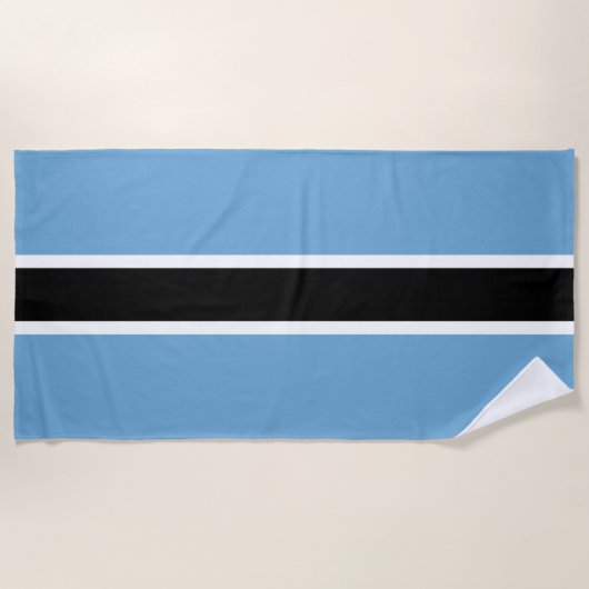 Botsuana-Flagge (Botsuana) Strandtuch (Vorderseite)
