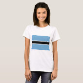 Botsuana-Flagge (Botsuana) T-Shirt (Vorne ganz)