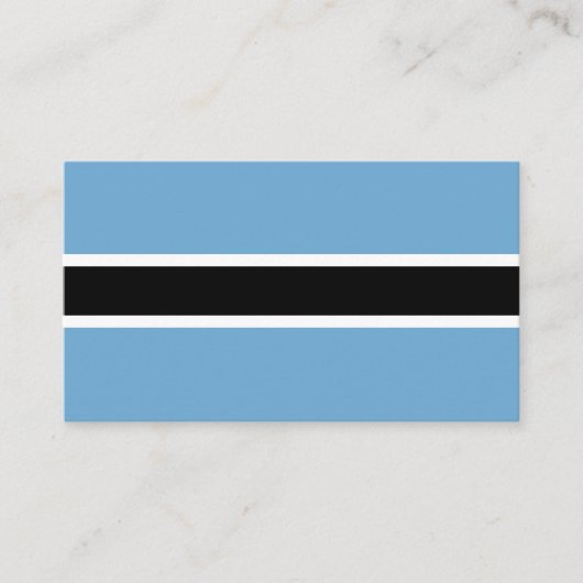 Botsuana-Flagge (Botsuana) Visitenkarte (Vorderseite)