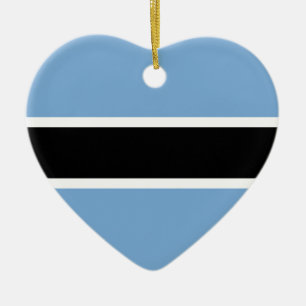 Botsuana-Flagge Keramik Ornament