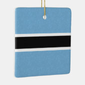 Botsuana-Flagge mit schimmerndem Wasser Keramikornament (Rechts)