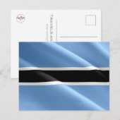 Botsuana - Flagge - Postkarte (Vorne/Hinten)