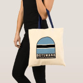 Botsuana-Flaggenemblem gestört Vintag Tragetasche (Vorderseite (Produkt))