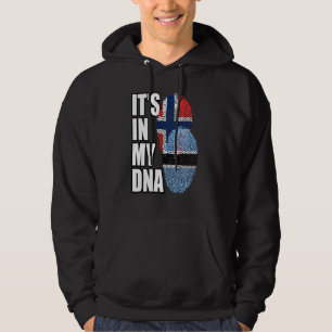 Botsuana und Norwegisches MISCHDNA-Flaggengebiet Hoodie
