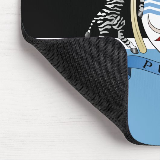 Botsuana-Wappen/Flag-Mauspad Mousepad (Ecke)