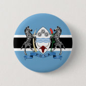 Botsuana-Wappen/Flagge Button (Vorderseite)