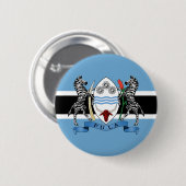 Botsuana-Wappen/Flagge Button (Vorne & Hinten)