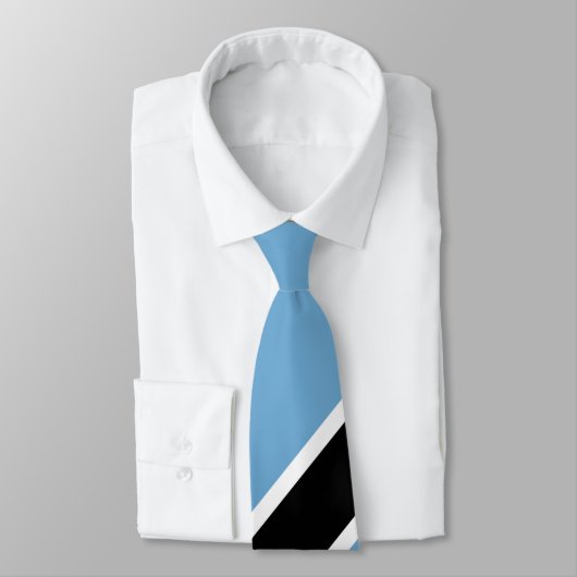 Botsuana-Wappen/Flagge Krawatte (Gebunden)