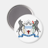 Botsuana-Wappen Magnet (Vorderseite/Rückseite)