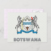 Botsuana-Wappen Postkarte (Vorne/Hinten)