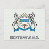 Botsuana-Wappen Postkarte (Vorderseite)