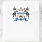 Botsuana-Wappen Runder Aufkleber (Tasche)