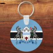 Botsuana-Wappen/Schlüsselanhänger der Flagge Schlüsselanhänger (Vorderseite)