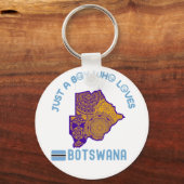 Botswana African country Schlüsselanhänger (Rückseite)