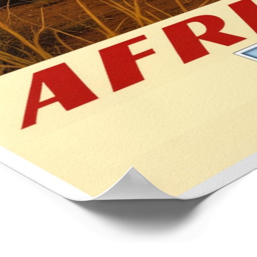 Botswana, Afrika Poster (Ecke)