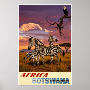 Botswana, Afrika Poster