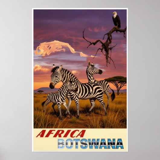 Botswana, Afrika Poster (Vorne)