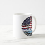 Botswana Batswana American USA Tree Roots Flag Kaffeetasse (VorderseiteRechts)
