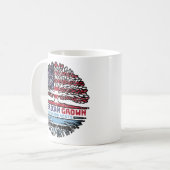 Botswana Batswana American USA Tree Roots Flag Kaffeetasse (Vorderseite Links)
