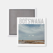 Botswana Car Travel Salt Pan Magnet (Vorderseite/Rückseite)