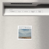 Botswana Car Travel Salt Pan Magnet (In Situ (Geschirrspüler))