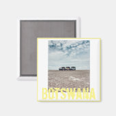 Botswana Cars Travel Desert Magnet (Vorderseite/Rückseite)