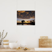 Botswana, Chobe National Park, Elephant Poster (Küche)