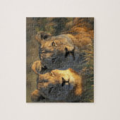 Botswana, Chobe National Park, Lionesses Puzzle (Vertikal)