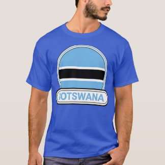 Botswana Country Abzeichen Botswana Flag T-Shirt