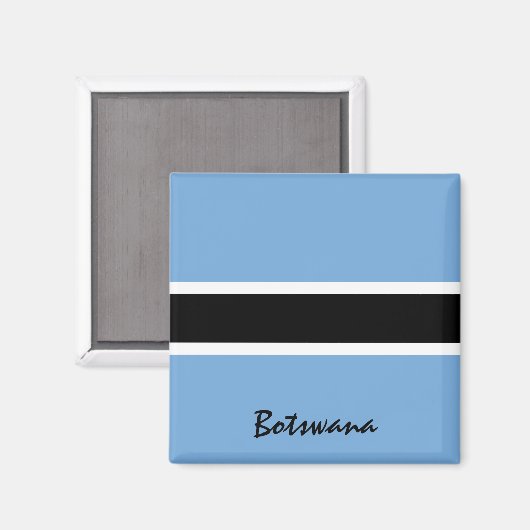 Botswana Fahne & Afrika Urlaubs-/Sportfans Magnet (Vorderseite/Rückseite)