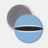 Botswana Fisheye Flag Magnet (Vorderseite/Rückseite)