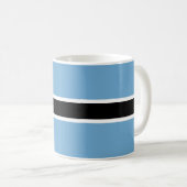 Botswana Flag Keramik Tasse (VorderseiteRechts)