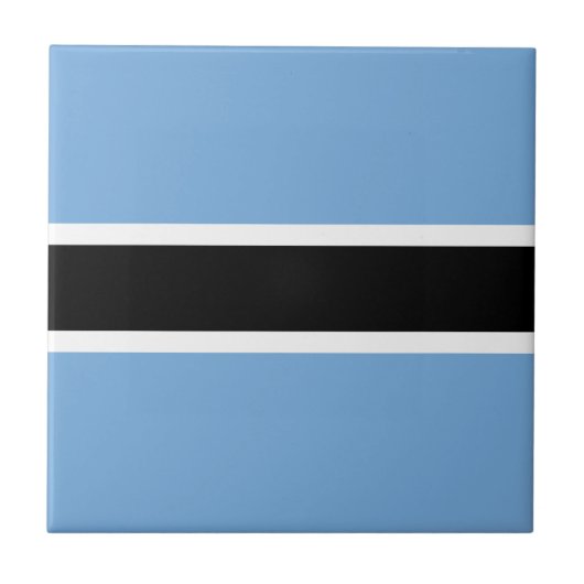 Botswana Flag Keramik Tile Fliese (Vorderseite)