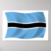 Botswana Flag Poster Print (Vorne)