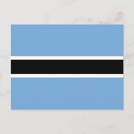 Botswana Flag Postkarte (Vorderseite)