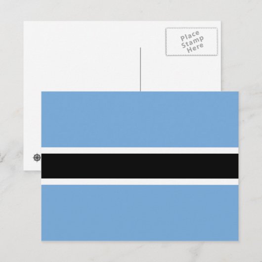 Botswana Flag Postkarte (Vorne/Hinten)
