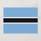 Botswana Flag Postkarte (Vorderseite)