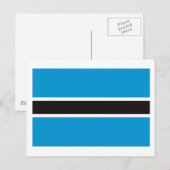Botswana Flag Postkarte (Vorne/Hinten)