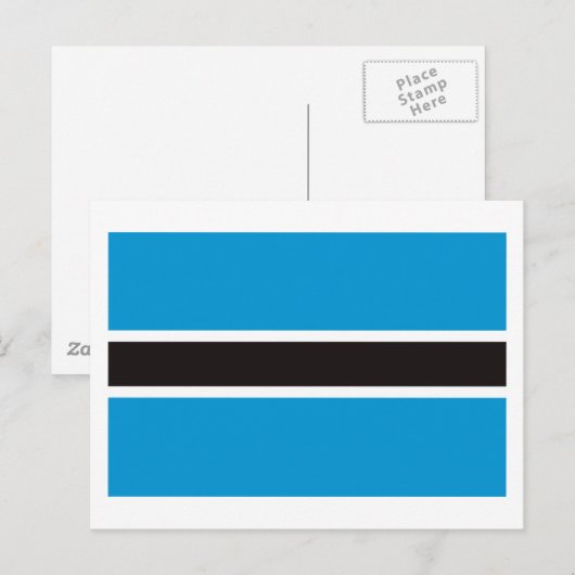 Botswana Flag Postkarte (Vorne/Hinten)