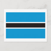 Botswana Flag Postkarte (Vorderseite)