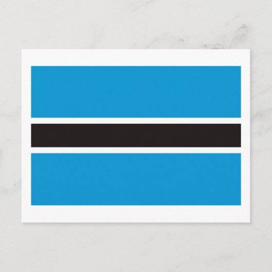 Botswana Flag Postkarte (Vorderseite)