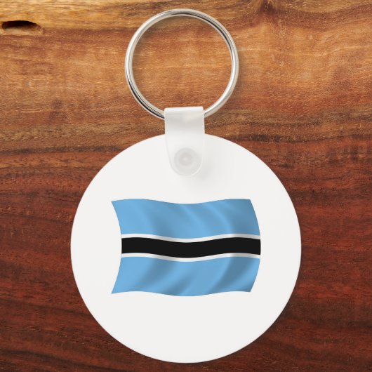 Botswana Flag Schlüsselanhänger (Vorderseite)