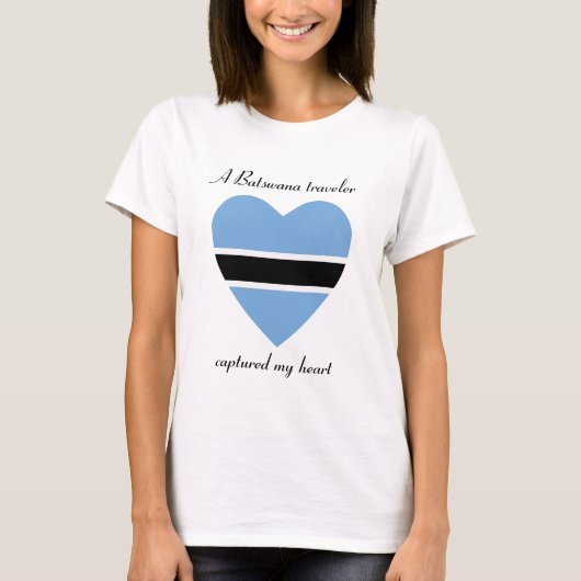 Botswana Flag Sweetheart T - Shirt (Vorderseite)