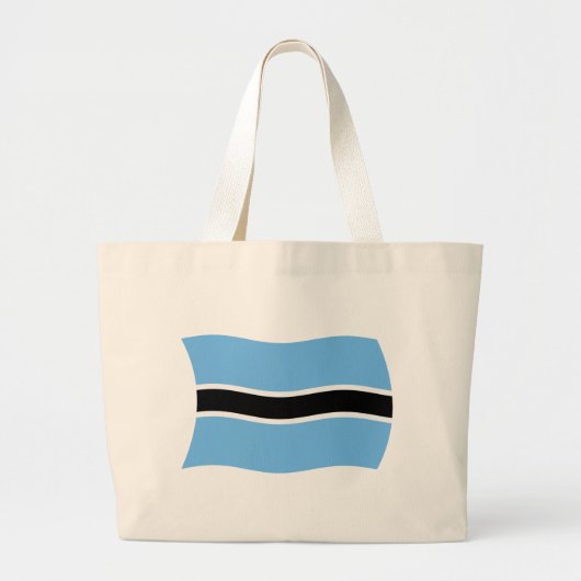 Botswana Flag Tote Bag Jumbo Stoffbeutel (Vorne)