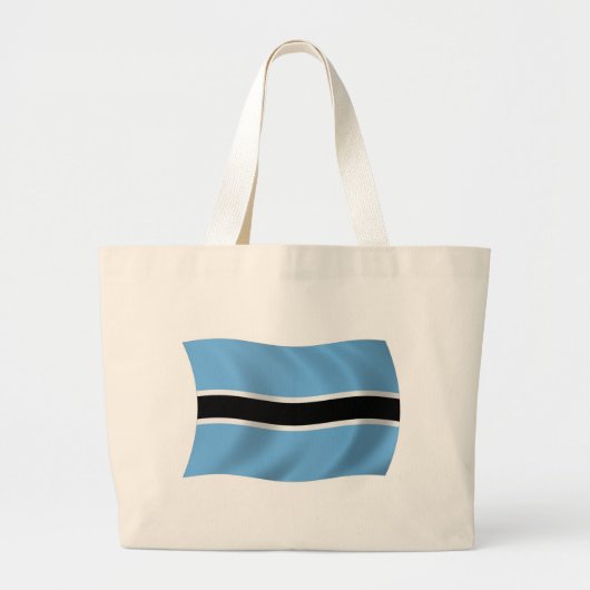 Botswana Flag Tote Bag Jumbo Stoffbeutel (Vorne)