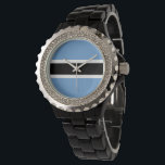 Botswana-Flagge Armbanduhr<br><div class="desc">Ein ideales Geschenk für alle,  die Patrioten ihres Landes sind!</div>
