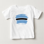Botswana-Flagge Baby T-shirt (Vorderseite)