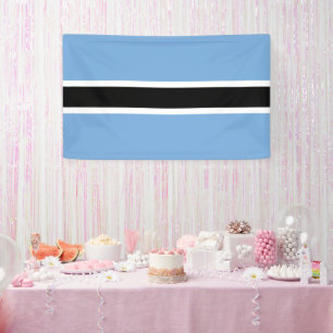Botswana-Flagge Banner